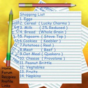 lista de cumparaturi