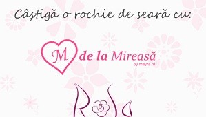 Castiga o rochie de seara cu M de la Mireasa si Rosa!