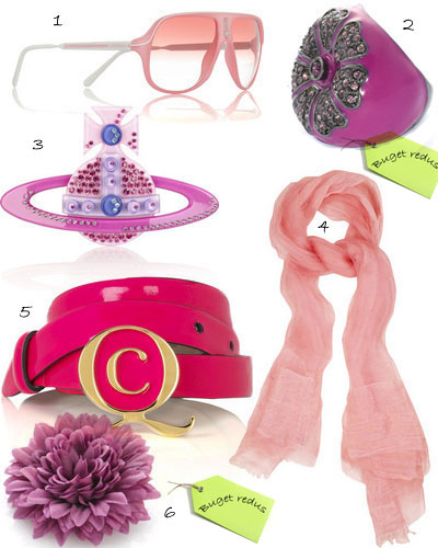 accesorii roz trend moda